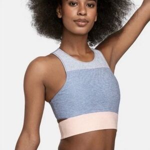 Outdoor Voices‎ Tri Tone Slashback Crop Top